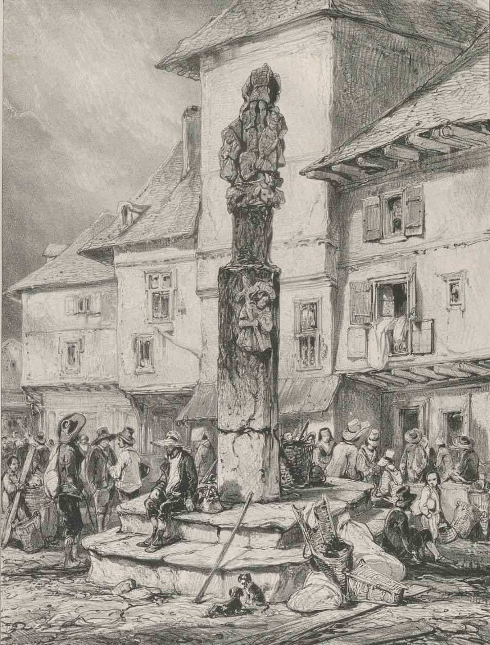 Cruz de Chaudesaigues, 1831. de Godefroy Engelmann