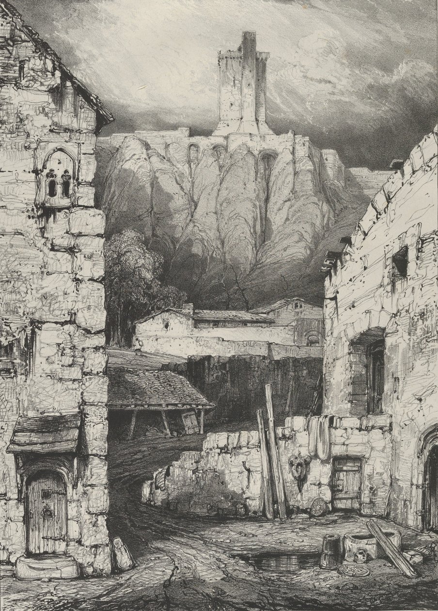 Calabouço do Castelo de Polignac, 1830. de Godefroy Engelmann