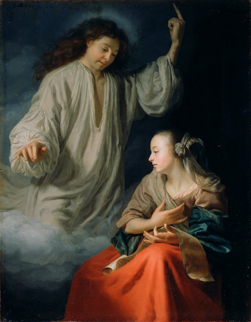 A Anunciação de Godfried Schalcken