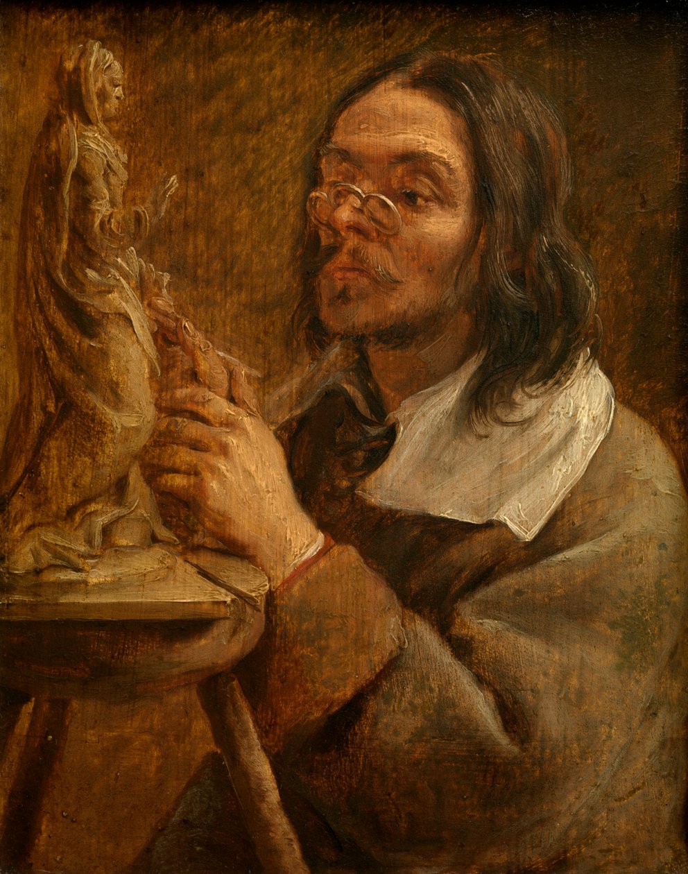 Visão (óleo sobre painel) de Gonzales Coques