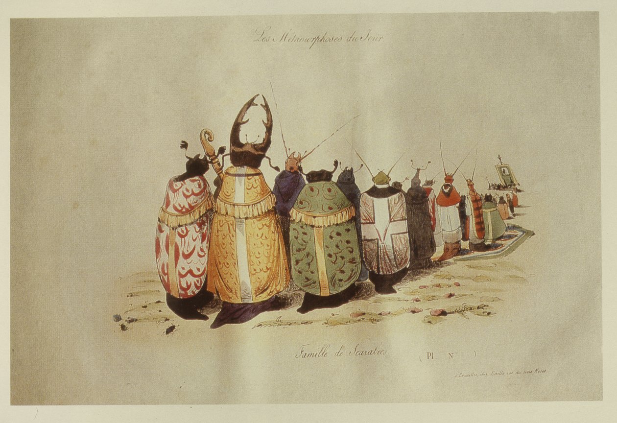 Família Scarabee, 1828-29 de Grandville