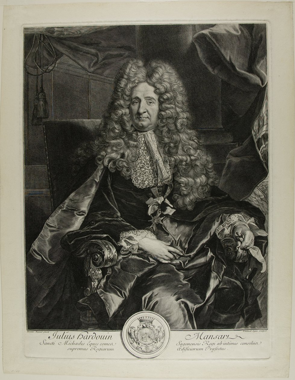 Jules Hardouin-Mansart de Gérard Edelinck