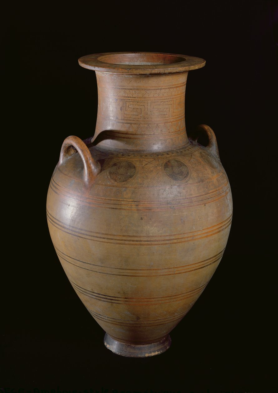 Ânfora, c.750-700 aC (terracota) de Greco Roman