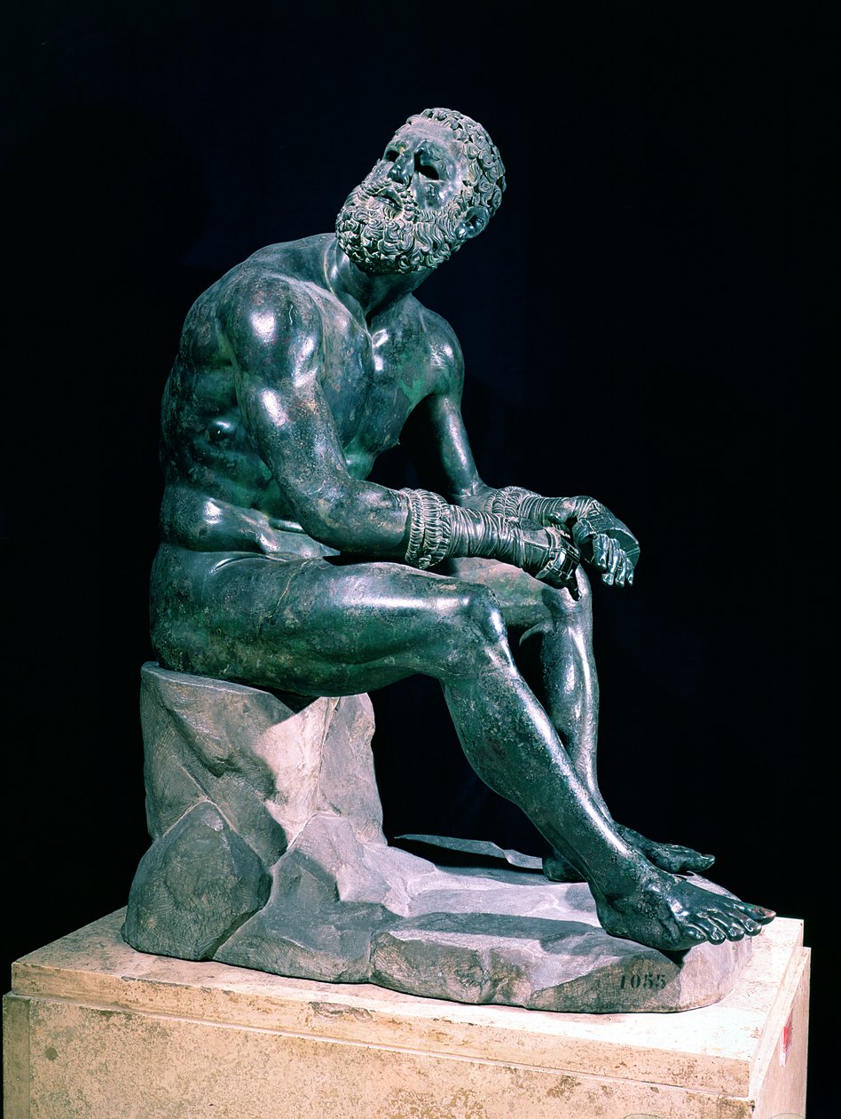 Pugilista sentado (bronze) de Greek