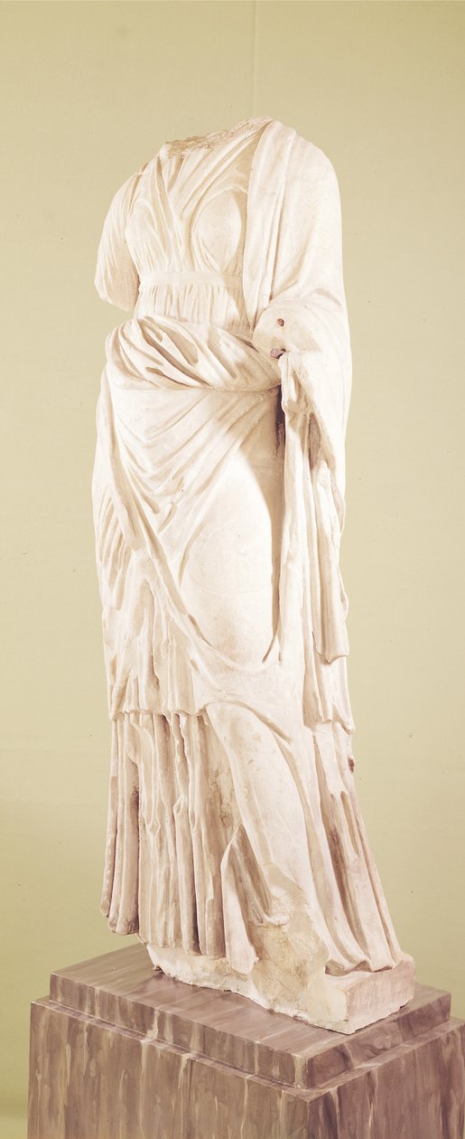 Estátua de uma mulher (mármore) de Greek