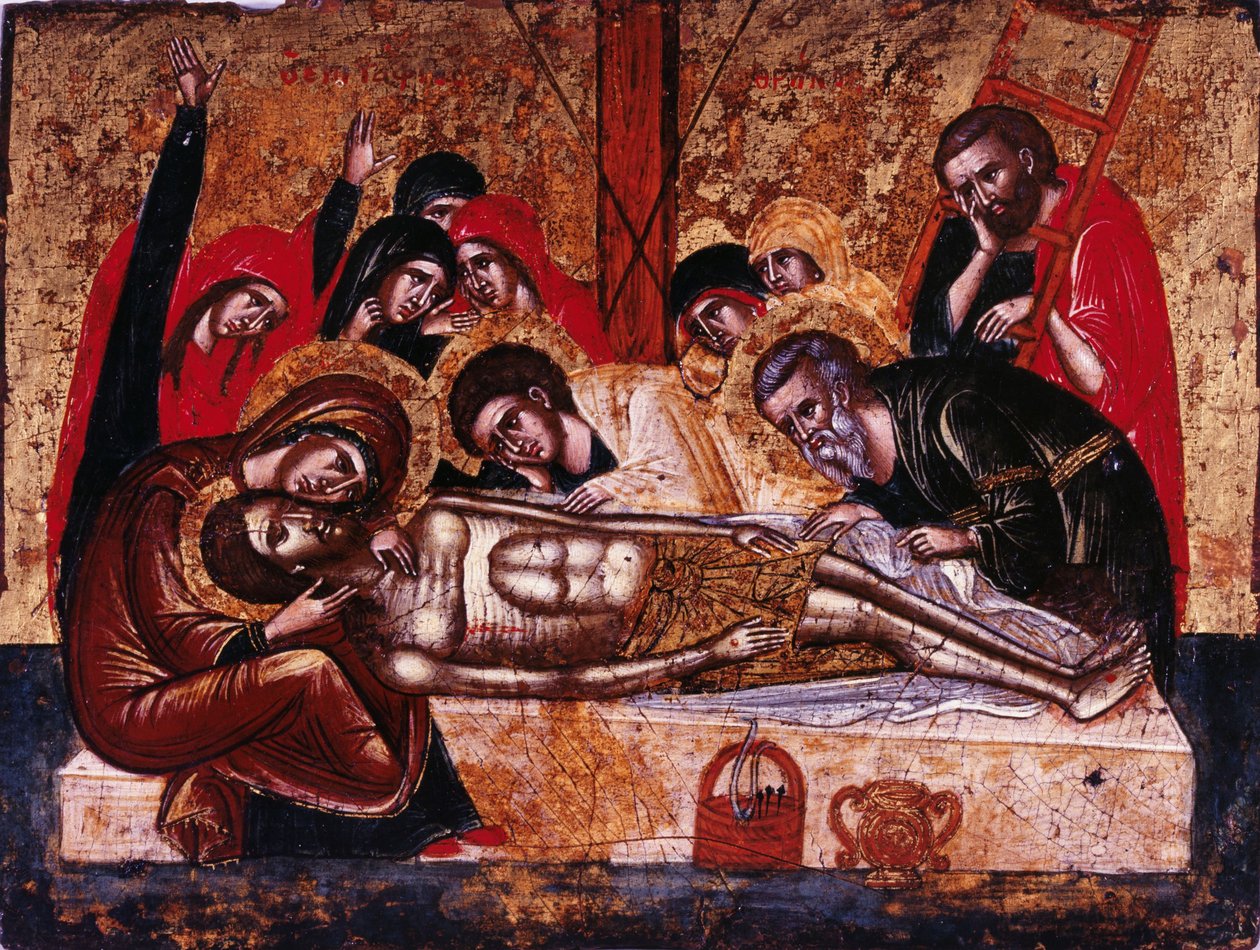 A descida da cruz de Greek icon