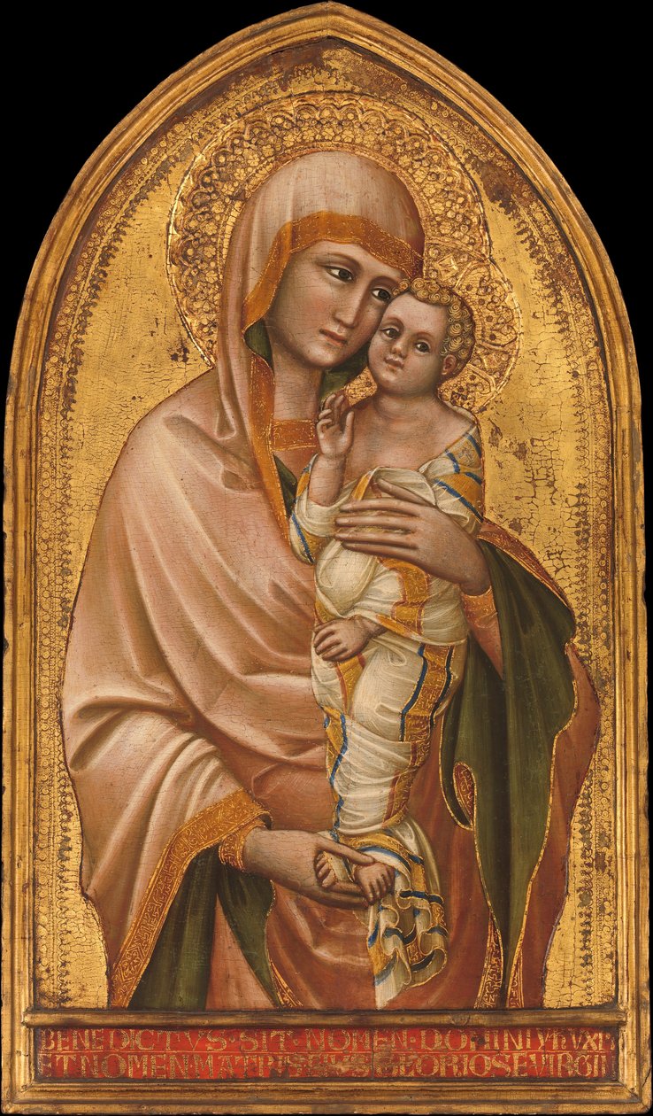Madona e Criança. de Guariento