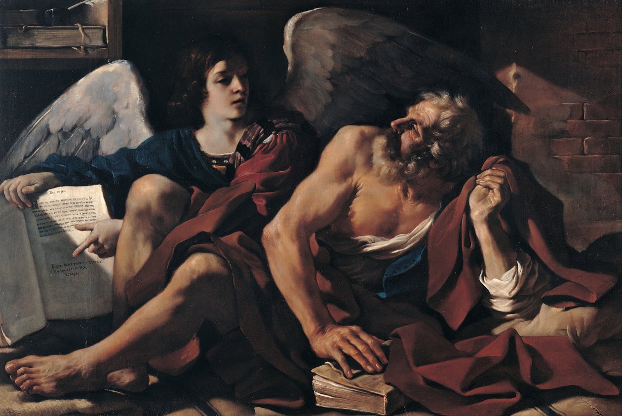 São Mateus e o Anjo, 1622 de Guercino