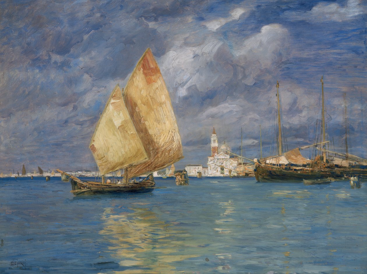 Seascape de San Giorgio de Guglielmo Ciardi