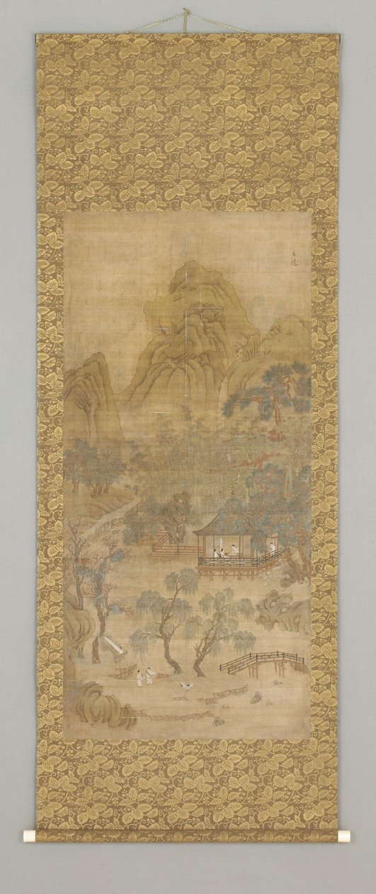 Shanshui (tinta e cor em seda) de Gui Xia