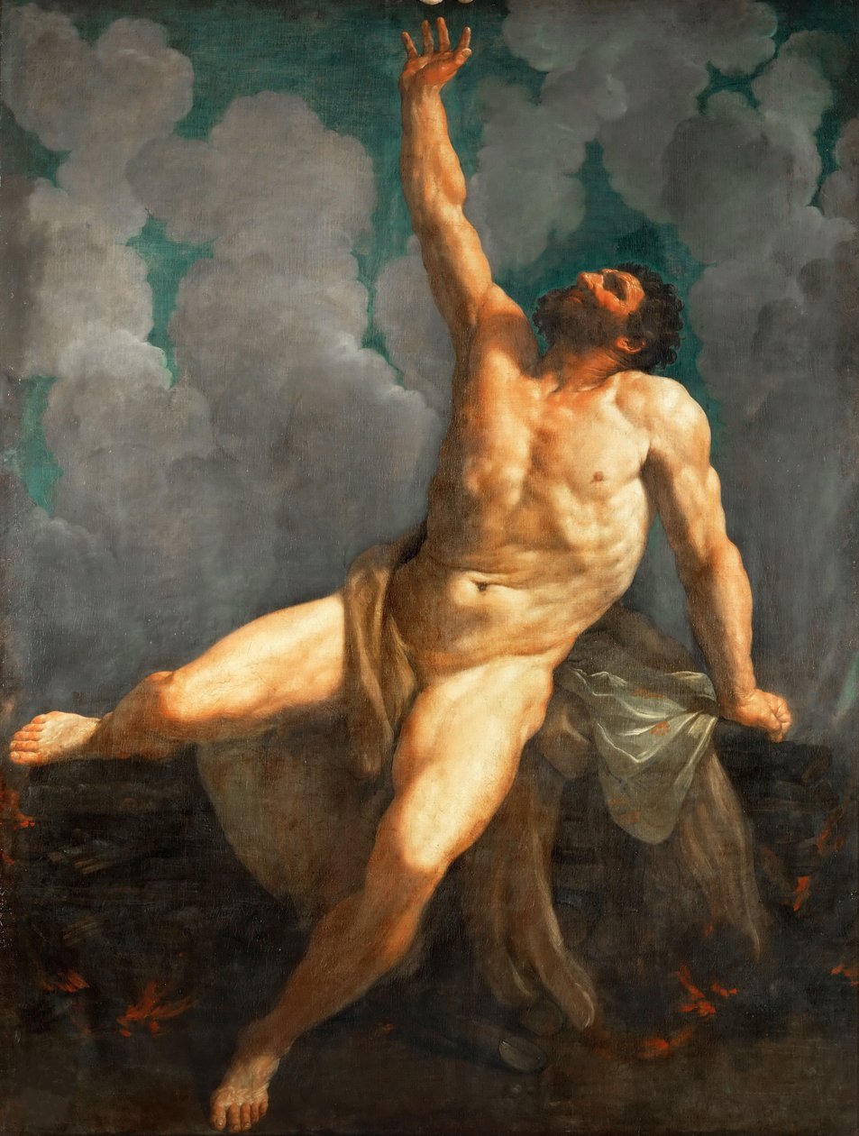 Hércules na pira, 1620-1621. de Guido Reni
