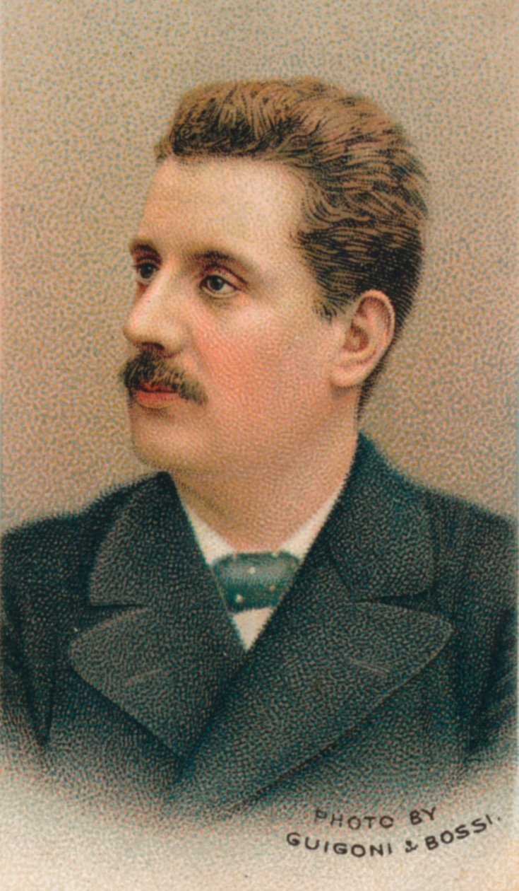 Giacomo Puccini 1858-1924 Compositor italiano, 1911 de Guigoni and Bossi.