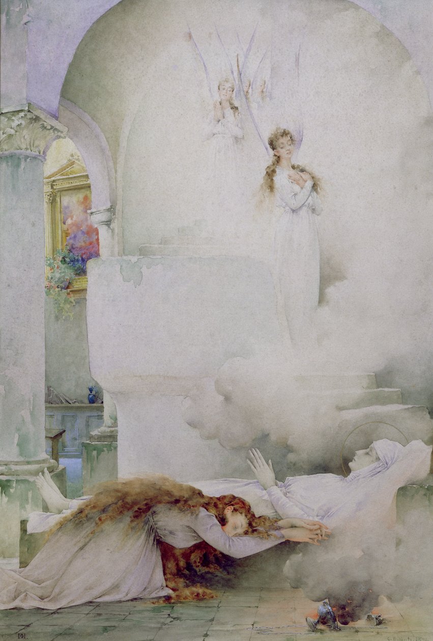 A morte da virgem de Guillaume Dubufe