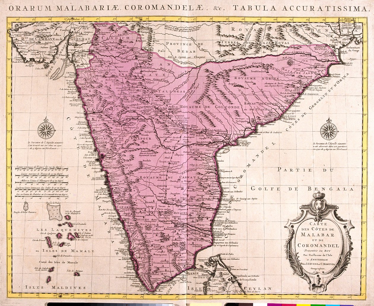 Índia (exceto o Norte) de Guillaume Delisle