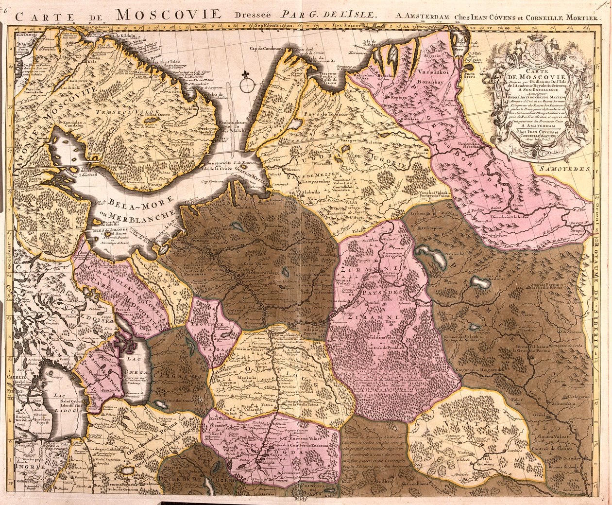 Norte da Rússia de Guillaume Delisle