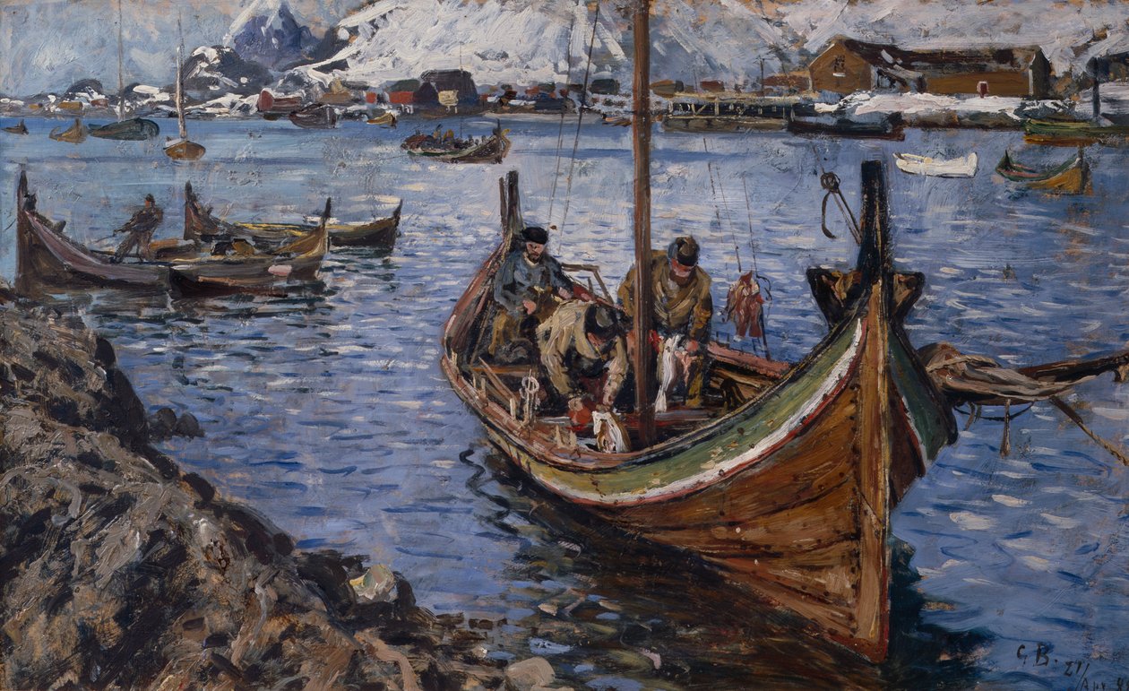 Barcos de pesca, Lofoten de Gunnar Berg