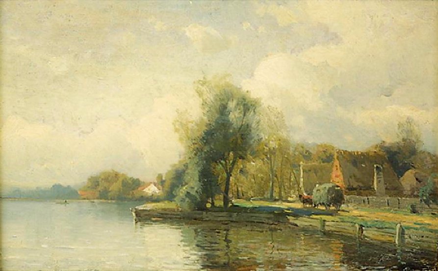 Paisagem com lagoa de Gustaf Rydberg