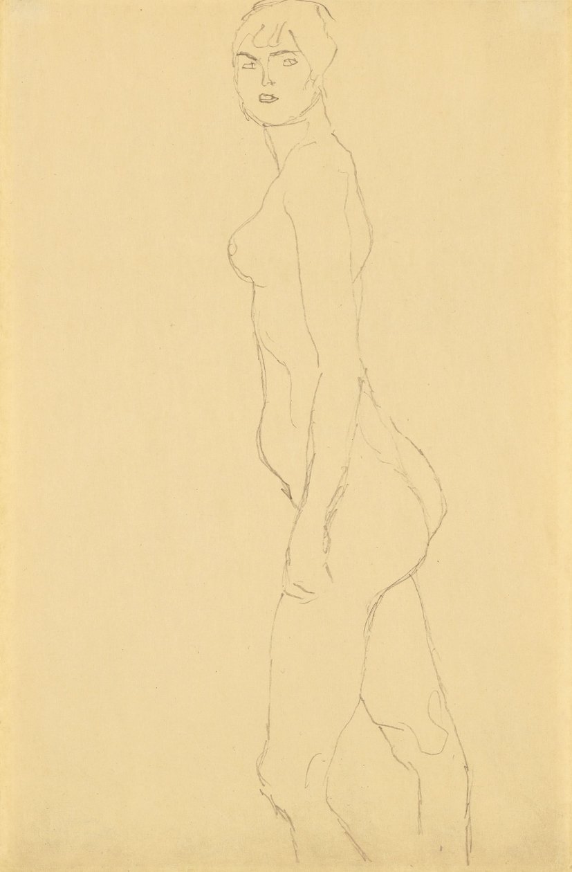 Agir para a esquerda de Gustav Klimt