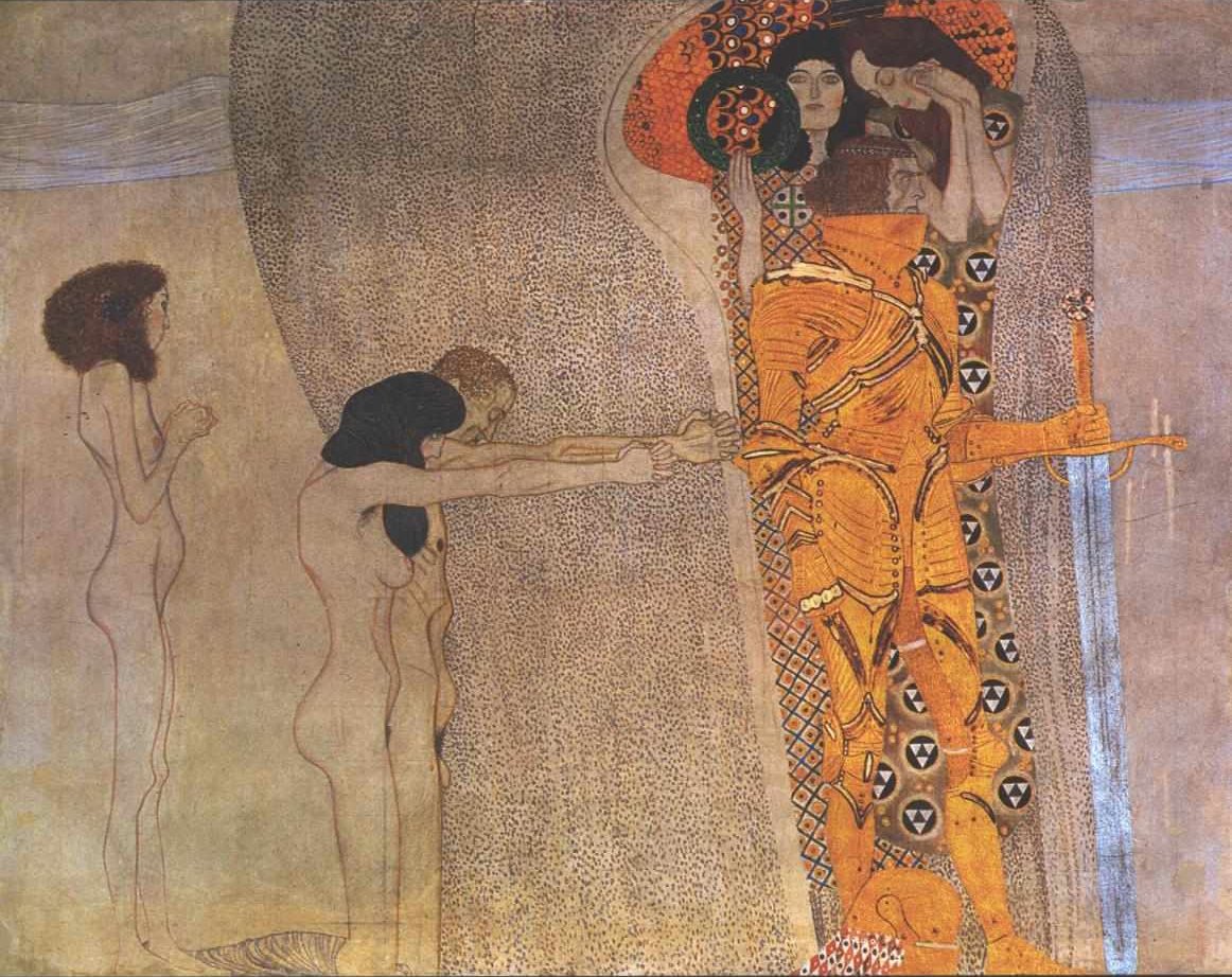 Beethovenfries - detalhe de Gustav Klimt