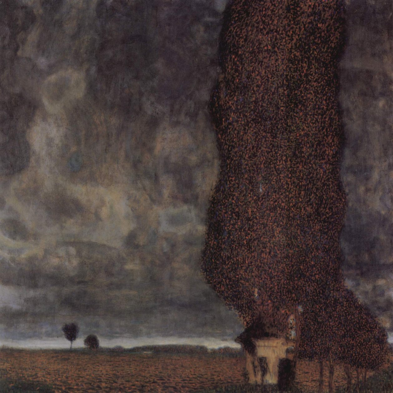 O Big Poplar ou tempestade crescente de Gustav Klimt