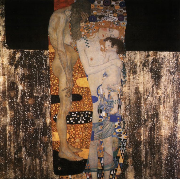 As três idades da mulher de Gustav Klimt