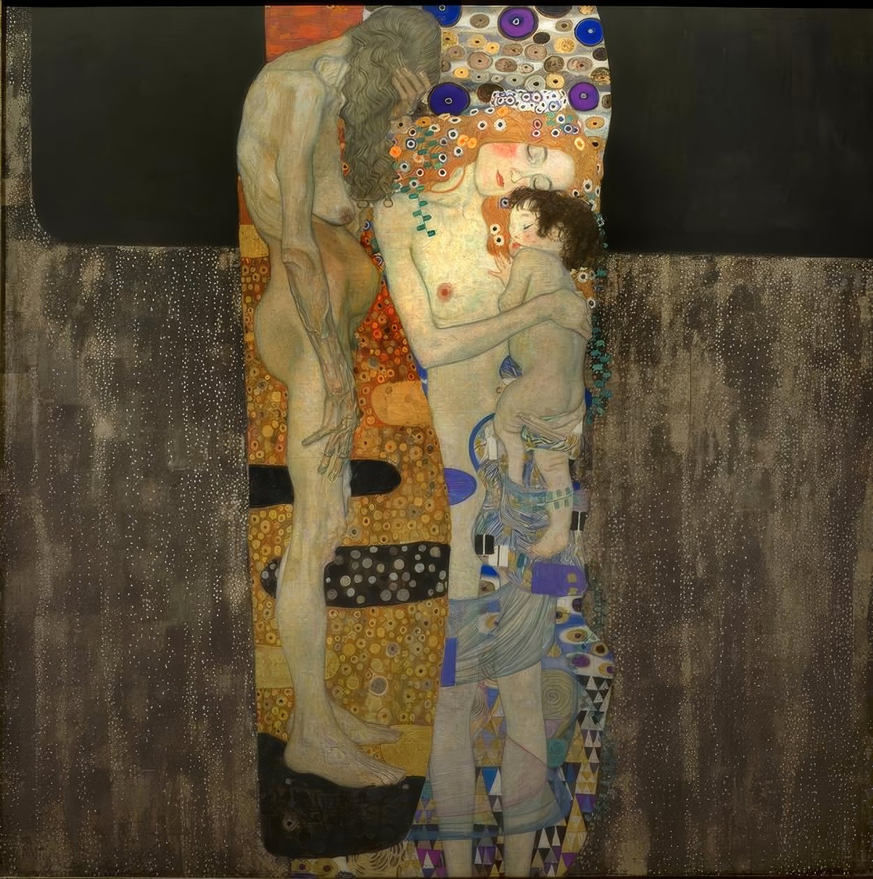 As três idades da mulher de Gustav Klimt