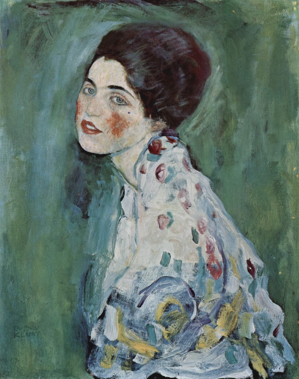 Retrato de uma senhora de Gustav Klimt