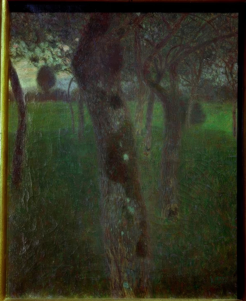 Pomar à noite (pomar. Noite) de Gustav Klimt