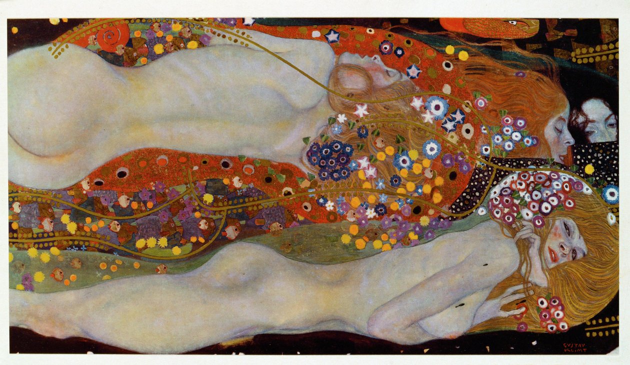 Watersnakes II (Os amigos) de Gustav Klimt
