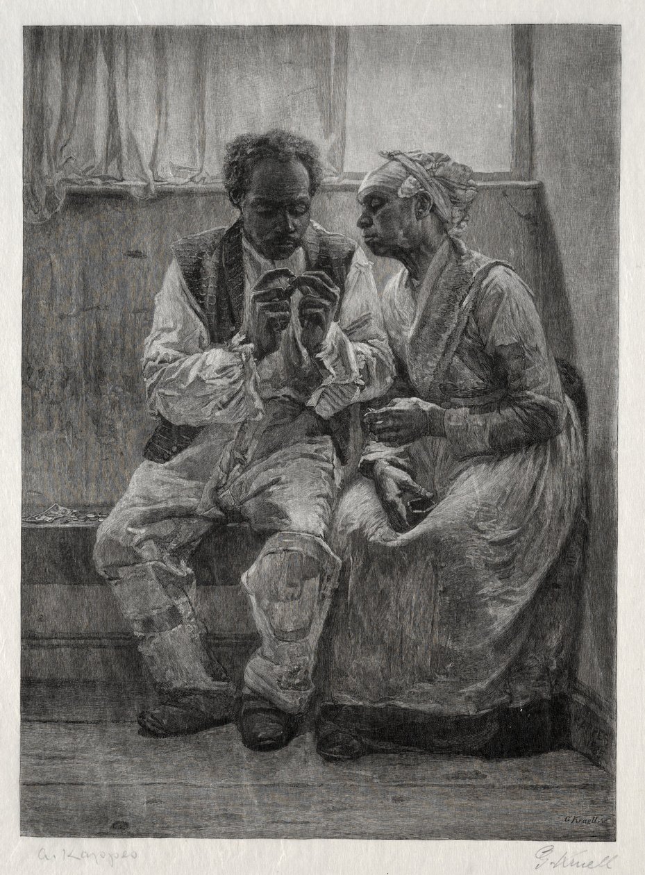 Dia do aluguel, 1887. de Gustav Kruell