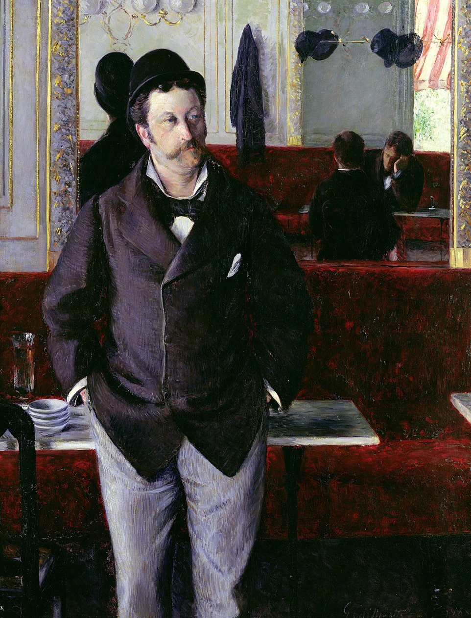 No café, Rouen, 1880 de Gustave Caillebotte