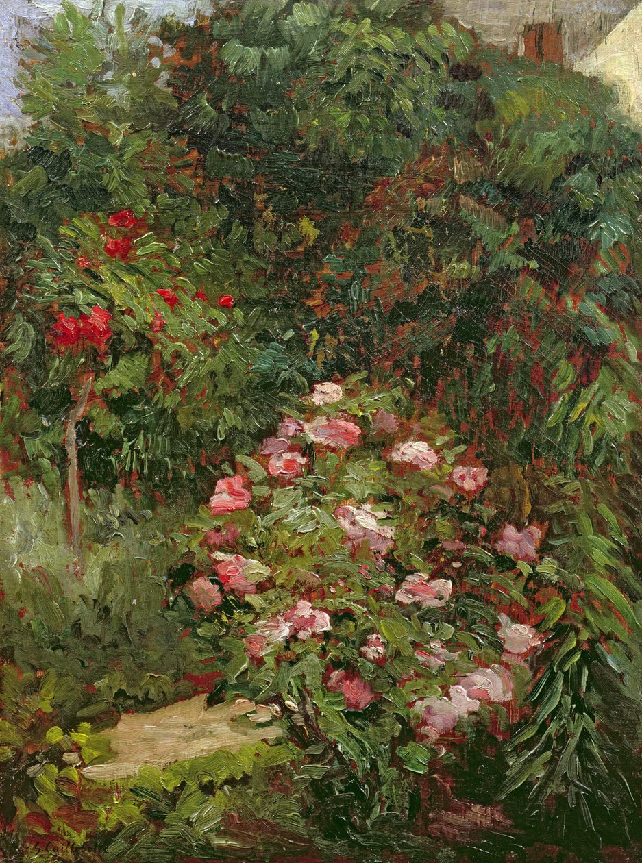 Moita de flores de Gustave Caillebotte