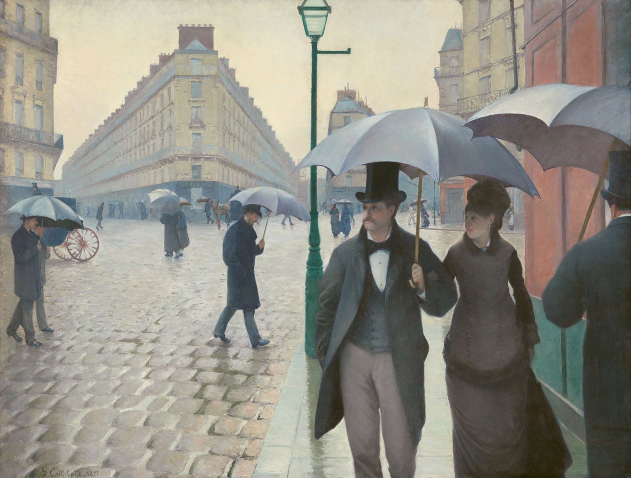 Rua de Paris; Dia chuvoso de Gustave Caillebotte