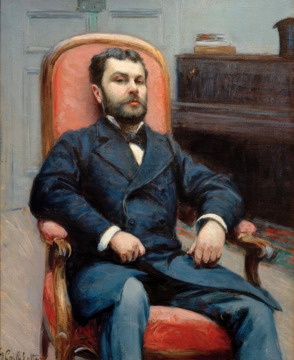 Retrato de Richard Gallo de Gustave Caillebotte