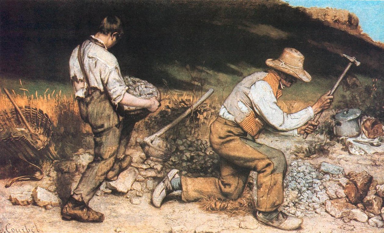 pedreiros de Gustave Courbet