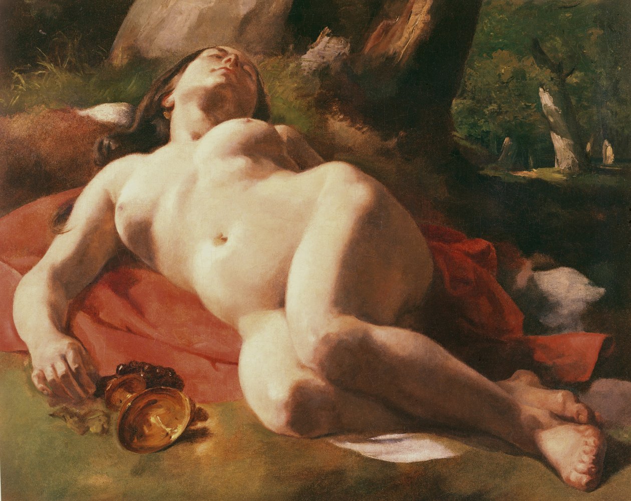 A Bacante, c.1844-47 de Gustave Courbet