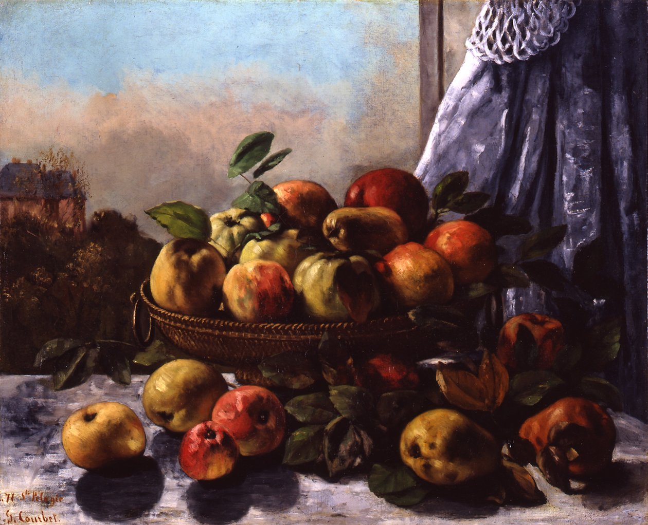 Ainda vida: fruta, 1871 de Gustave Courbet