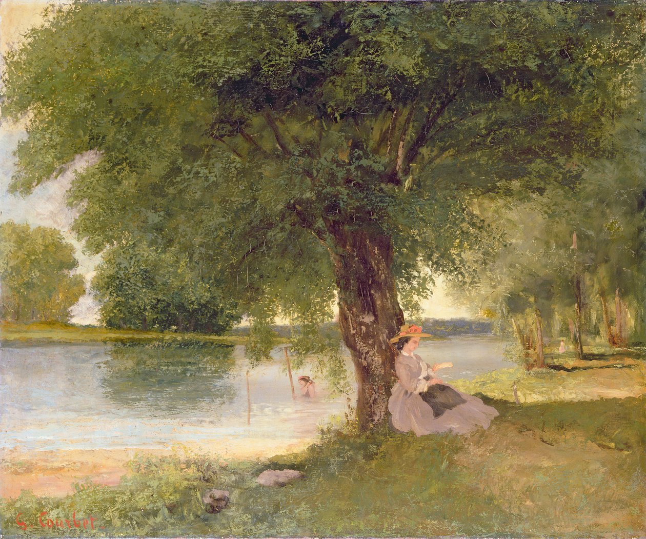 O Charente em Port-Bertaud, 1862 de Gustave Courbet