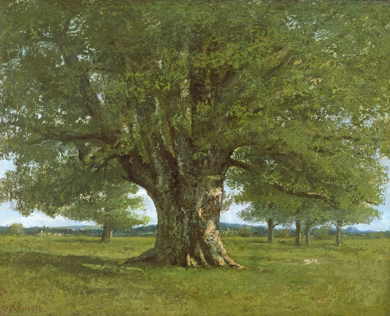 O Flagey Oak Tree, 1864 de Gustave Courbet