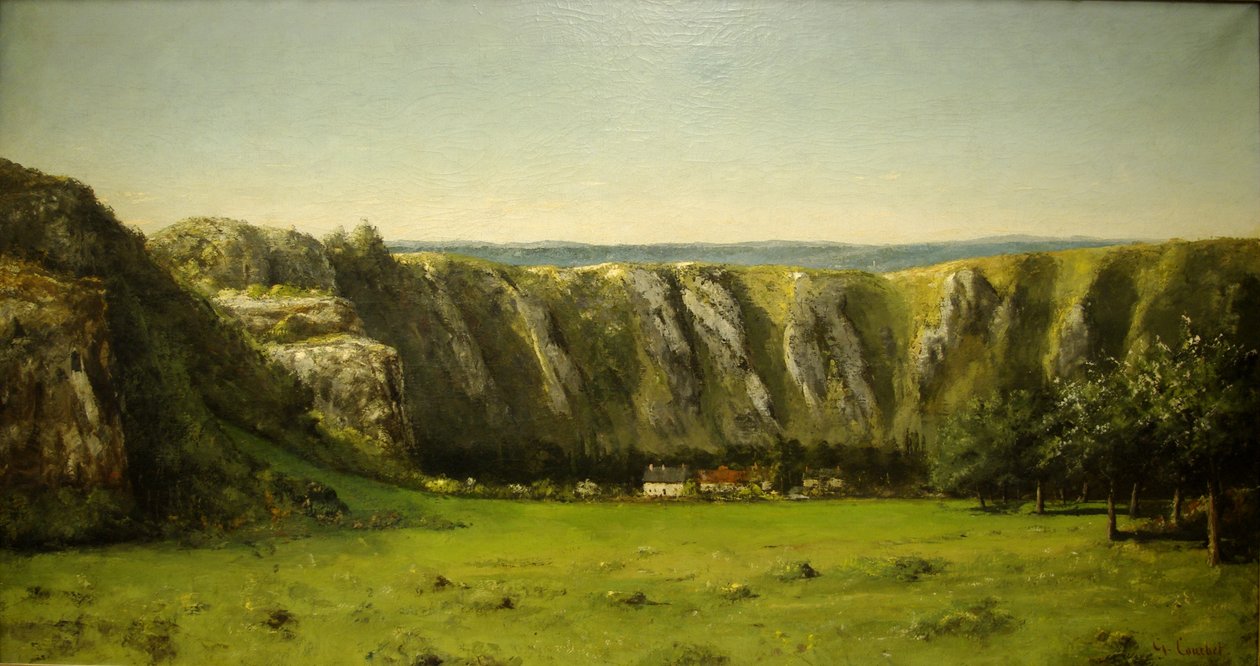 A rocha das dez horas de Gustave Courbet