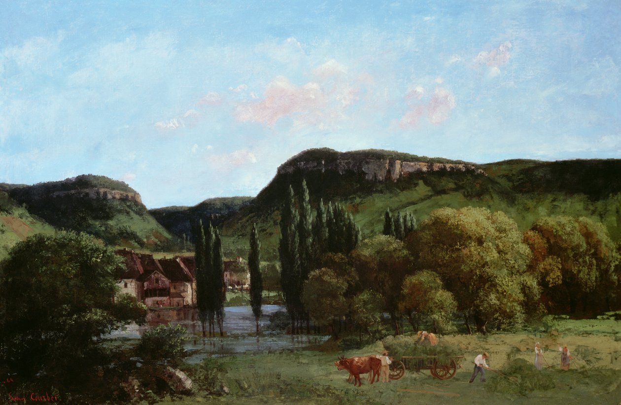 Vista de Ornans, 1864 de Gustave Courbet