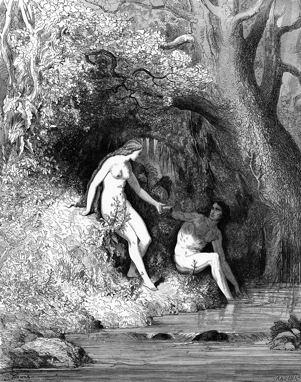 Adão e Eva - Bíblia de Gustave Dore