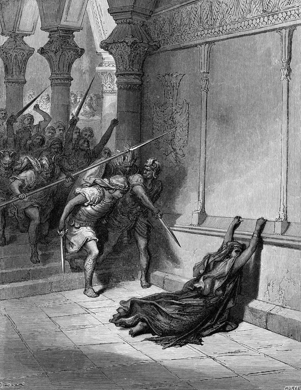 Morte de Atalia - Bíblia de Gustave Dore