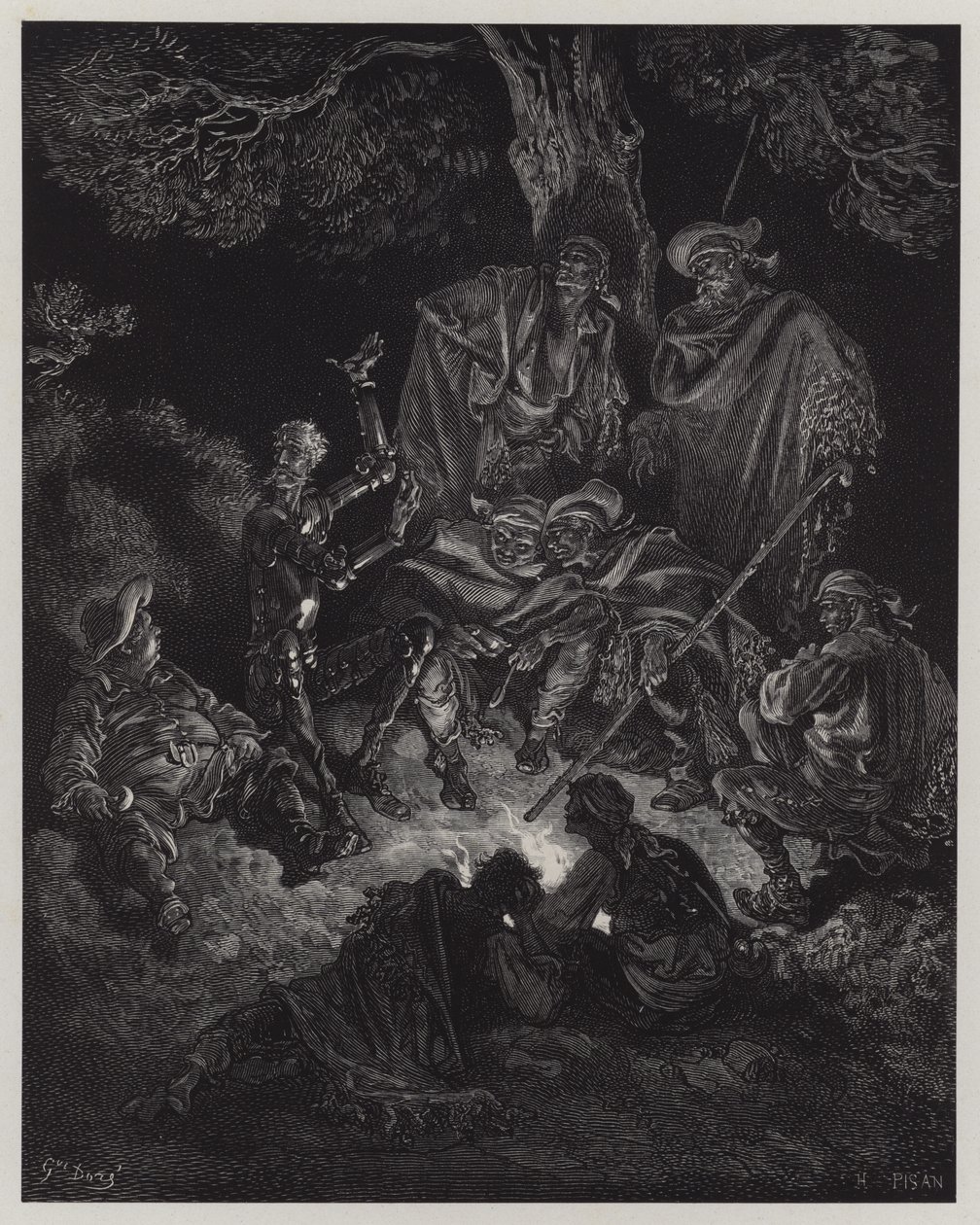 Ilustração de Dom Quixote de la Mancha de Gustave Dore