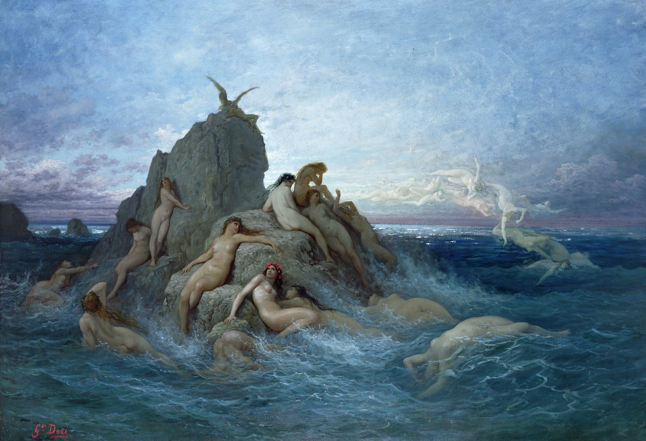 Os Oceanides de Gustave Dore