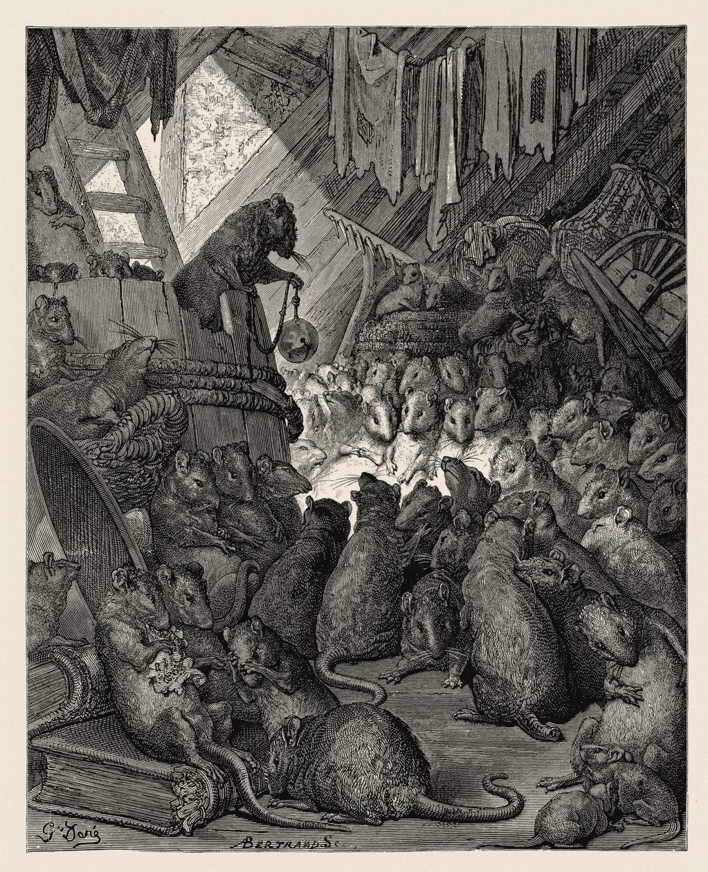 Digitalização de uma gravura de Gustave Doré de Gustave Dore
