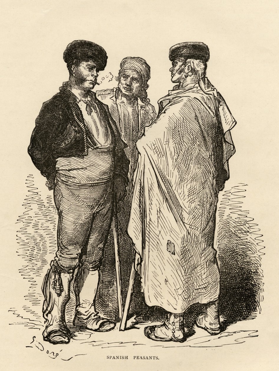 Camponeses espanhóis de Gustave Dore