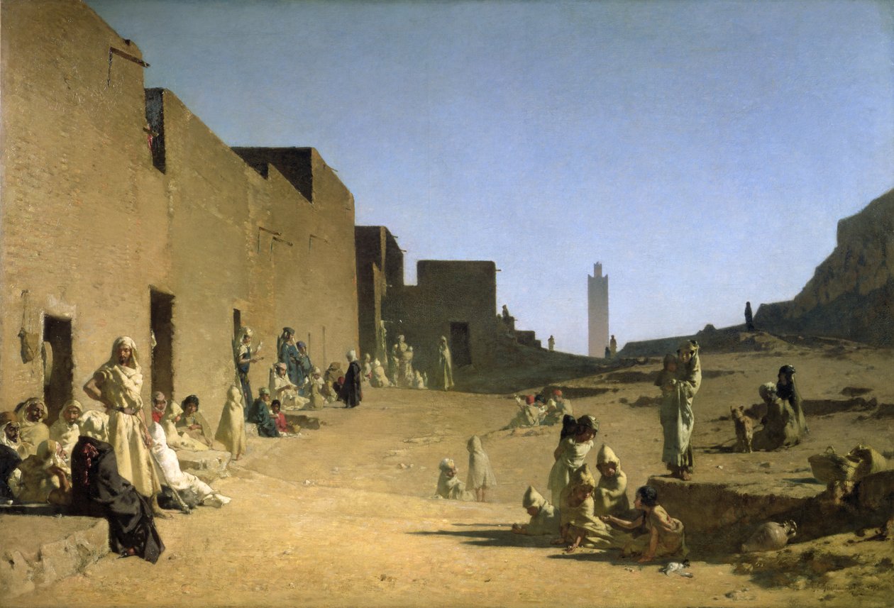 Laghouat no Saara argelino, 1879 de Gustave Guillaumet