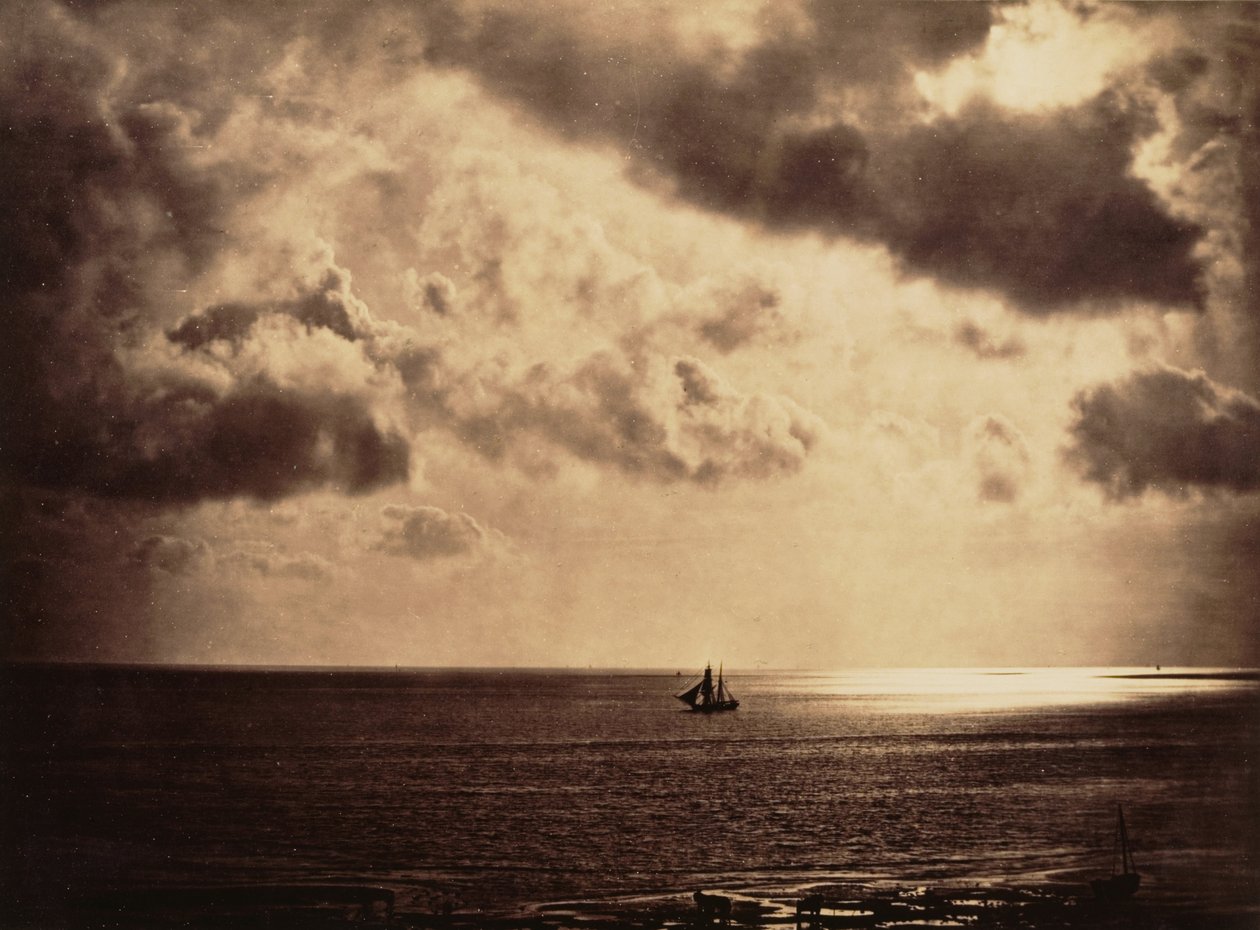 Brig na água de Gustave Le Gray