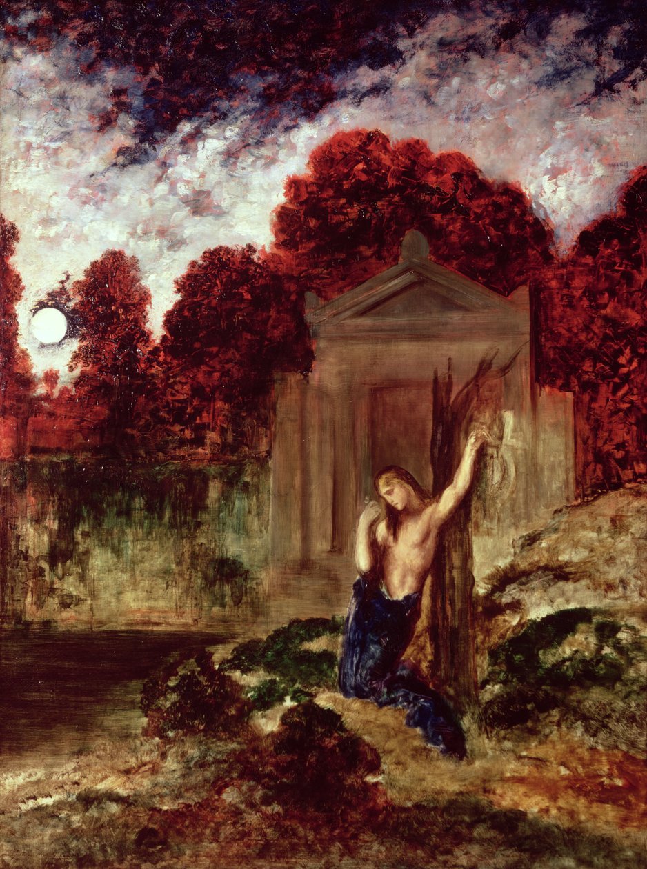 Orfeu no túmulo de Eurydice de Gustave Moreau